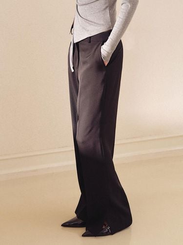 Semi Wide Slit Pants - LOVLOV - Modalova