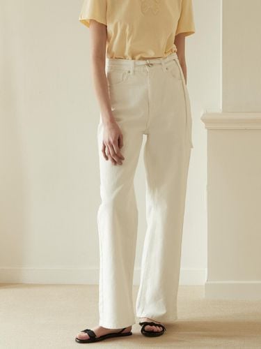 Belt Point Denim_White - BEMUSE MANSION - Modalova