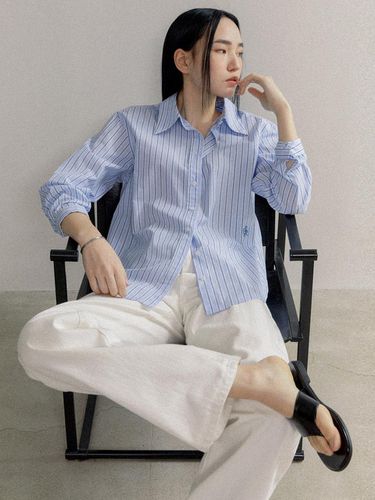 Cotton Stripe Basic Shirt () - CITYBREEZE - Modalova