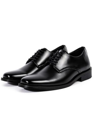 Basic Plain Toe Derby Shoes_Black - Analogmood - Modalova