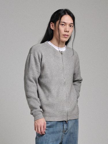 Way Round Knit Cardigan - Gray - Analogmood - Modalova