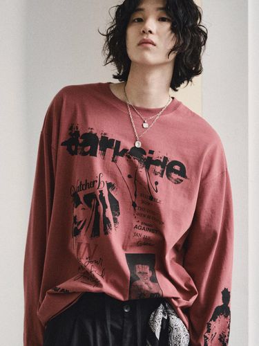 Bizarre Artwork L/S T-shirt_Wine - Cord. - Modalova