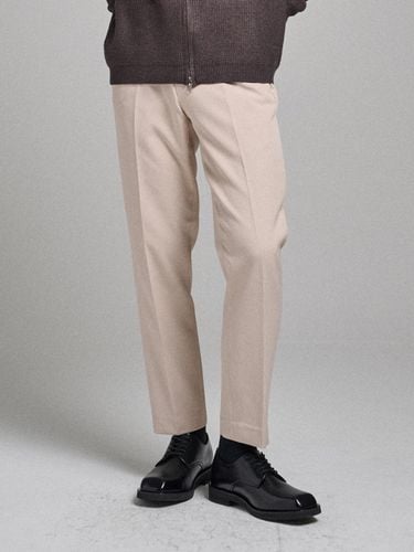 Semi-Wide Hidden Band Pant - Beige - Analogmood - Modalova