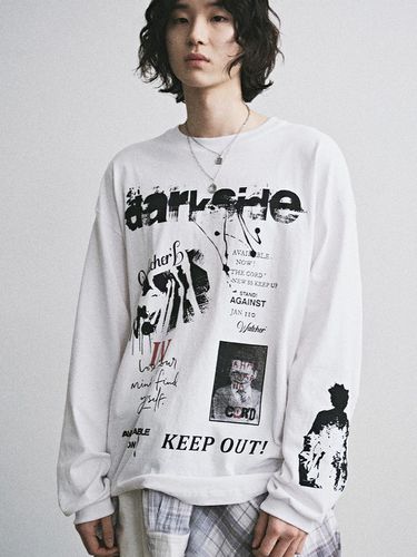 Bizarre Artwork L/S T-shirt_White - Cord. - Modalova