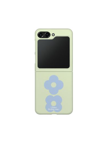 Flower Drops Gradation Design Phone Case (Z FLIP) - mademoment - Modalova