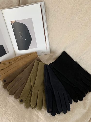 Men Real Suede Gloves - Marchen - Modalova