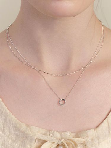 Circle Layered Necklace - Hei - Modalova