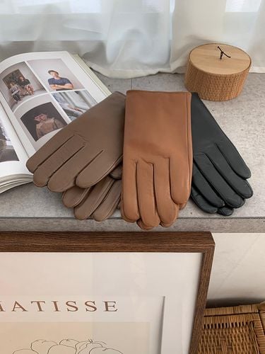 Men Real Leather Gloves - Marchen - Modalova