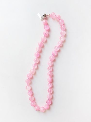 Pink Gem Knot Necklace - August Harmony - Modalova