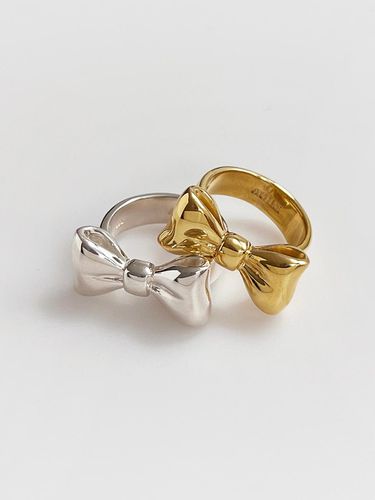 Silver925 ] Chunky Bow Ring - August Harmony - Modalova