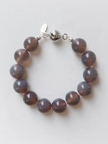 Taupe Gem Knot Bracelet - August Harmony - Modalova