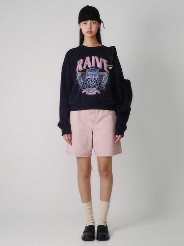 Color Denim Shorts (Pink) - RAIVE - Modalova