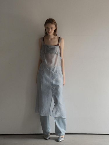 Layered Sheer Dress_Light Blue - MORCEAU PAR MORCEAU - Modalova