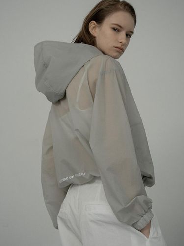 Way Anorak Zip Hoodie_Gray - MORCEAU PAR MORCEAU - Modalova