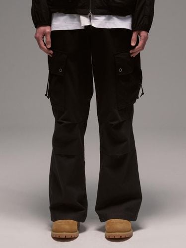 Strap Twill Cargo Pants_Black - murra aer - Modalova