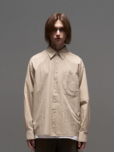 Pigment Strap Shirt_Beige - murra aer - Modalova