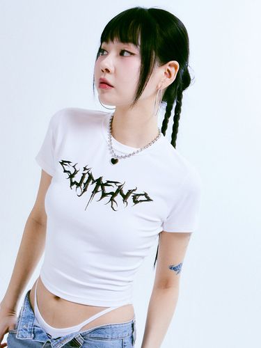 EL Strange Cropped Short Sleeved T-shirt_5colors - elimeno - Modalova