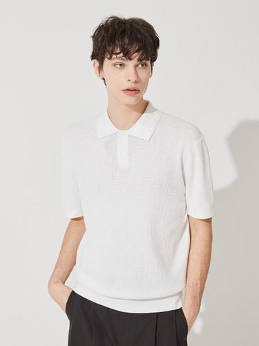 Cool Cotton Texture Shirt Pullover_White - murray allan - Modalova