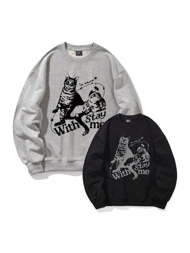 EL Meow Oversized Sweatshirt_2colors - elimeno - Modalova