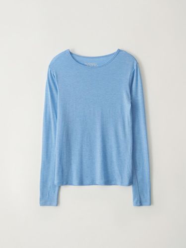 Tencel Long Sleeve T-Shirt_Blue - NOTHING WRITTEN - Modalova