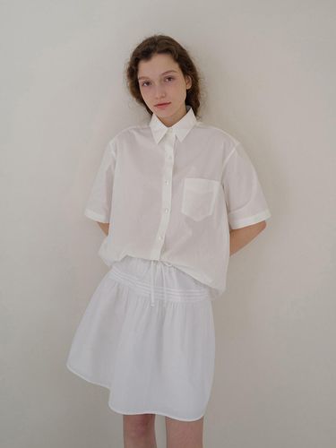 Pou Flare Skirt_White - NOTHING WRITTEN - Modalova