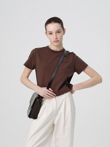 Bobba Cotton T-Shirt_Brown - NOTHING WRITTEN - Modalova