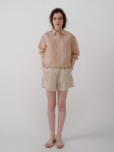 Nylon Short Pants_Beige - NOTHING WRITTEN - Modalova