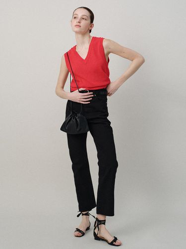 Basic V-Neck Slipover_Red - NOTHING WRITTEN - Modalova