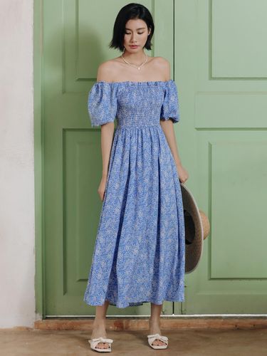 Floral Off Shoulder Two Way Dress - LANGSON - Modalova