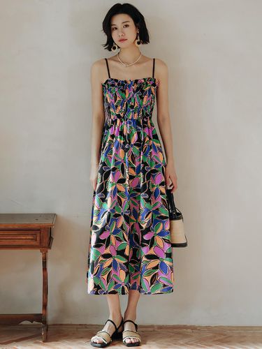 Painting Bohemian Long Dress - LANGSON - Modalova