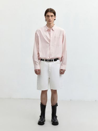 Unisex Classic Over Shirt_Soft Pink Stripe - Dunst for MEN - Modalova