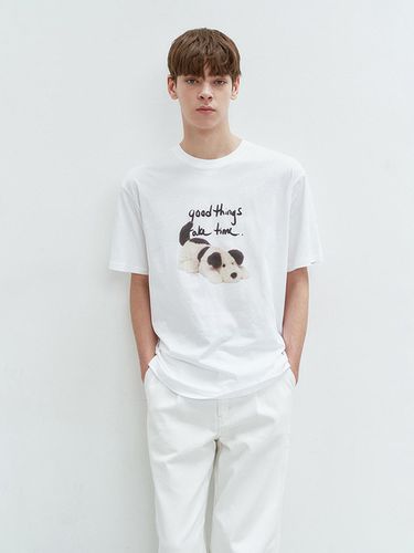 Unisex Puppy T-shirt_Off White - Dunst for MEN - Modalova