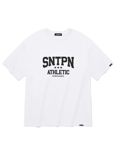 SP Athletic SNTPN Logo T-shirt_White Black - SAINTPAIN - Modalova