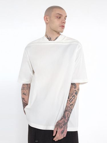 Square Neckline Woven T-shirt_White - DGNAK12 - Modalova