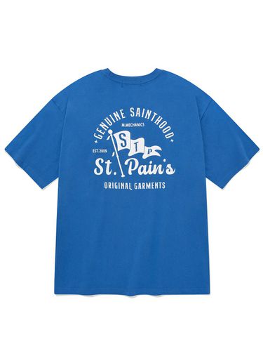 SP Saint Flag T-shirt_Blue - SAINTPAIN - Modalova