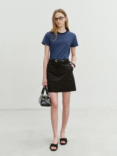 A-Line Mini Skirt Black_UDSK4B227BK - Dunst for WOMEN - Modalova