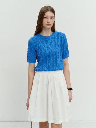 Summer Cotton Cable Knit Blue_UDSW4B225B2 - Dunst for WOMEN - Modalova