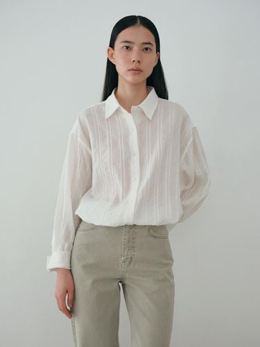 Sheer Stripe Shirt - MOIA - Modalova