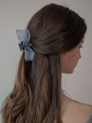 Vintage Flower Point Organza Hair Claw_Blue - MERRYMOTIVE - Modalova