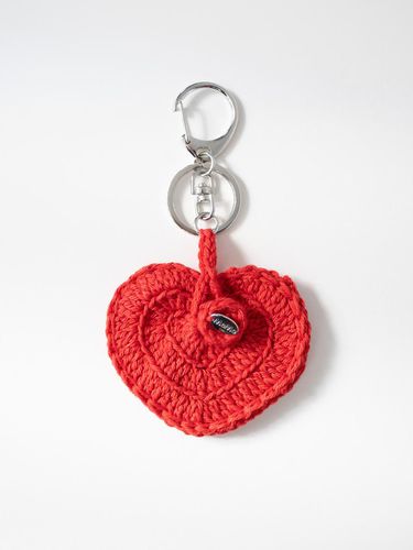 Crochet Heart Pouch Keyring_Red - MERRYMOTIVE - Modalova