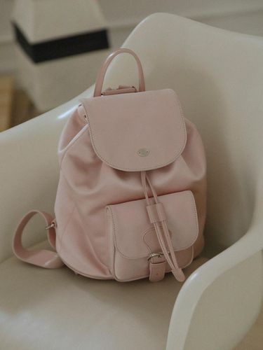 Classic Satin Logo Backpack_Pink - TILLIDIE - Modalova