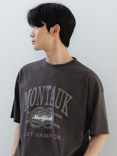 MONTAUK Oversized T-shirt (5 Color) - alvinclo - Modalova