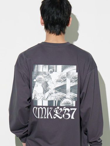 Science Fiction Long Sleeve T-shirt_Charcoal - CAMELWORK - Modalova