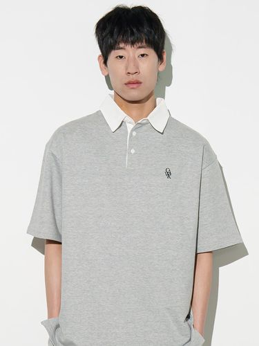 CAWK Logo Collar T-shirt_Grey - CAMELWORK - Modalova