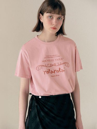 Vintage Nouvelle Logo Half Sleeve T-shirt - Pink - ROLAROLA - Modalova