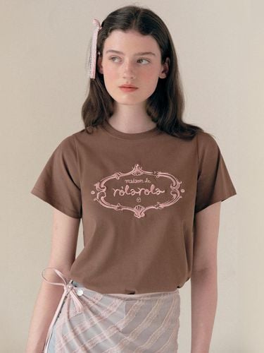 Vintage Logo Half Sleeve T-shirt - Brown - ROLAROLA - Modalova