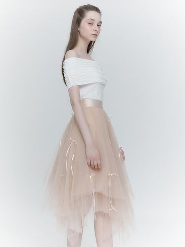 Chiffon Layered Skirt_Pink - THETIS - Modalova