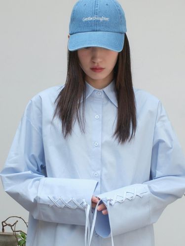 Sleeve Strap Oversized Shirt - DAUGHTER - Modalova