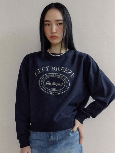 Oval Artwork Sweatshirt_Navy - CITYBREEZE - Modalova