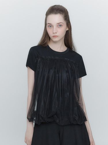 Chiffon Pumpkin Top_Black - THETIS - Modalova